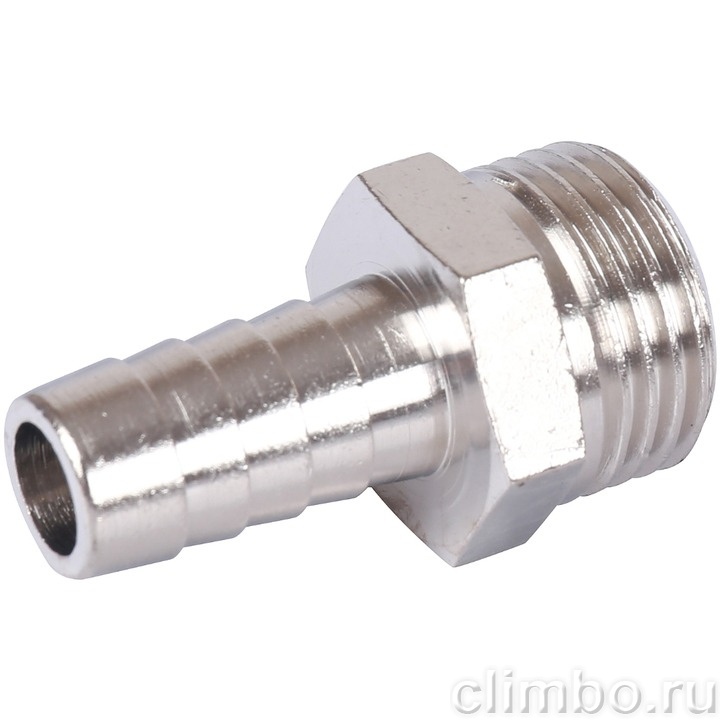 STOUT Штуцер НР никелированный 1/2"x12 — фото товара