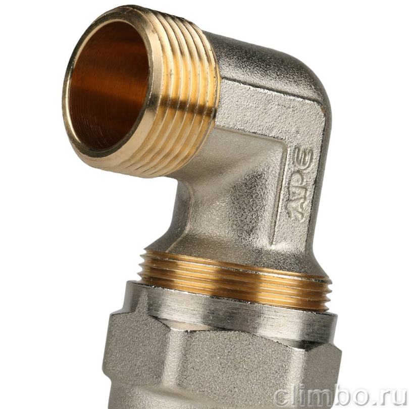 STOUT Угольник-переходник с наружной резьбой 3/4"х26 для металлопластиковых труб винтовой — фото товара