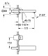 Смеситель для раковины GROHE Eurocube (верхняя монтажная часть, вынос 177), 19895000 — фото товара