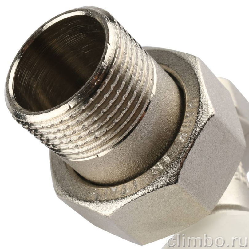 STOUT SVRs Клапан ручной терморегулирующий с неподъемным шпинделем, угловой 3/4" — фото товара