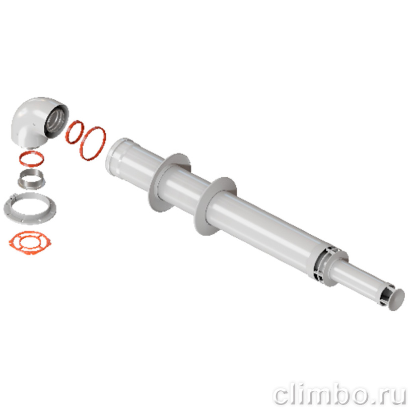 RCA-6010-261000 Комплект дымохода АНТИЛЕД 60/100 - 1000мм (IMMERGAS) — фото товара