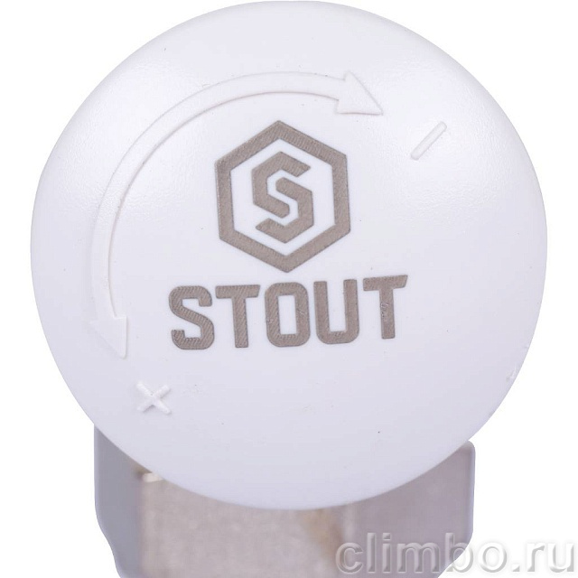 STOUT Клапан термостатический угловой 1/2 х 3/4 ЕК — фото товара