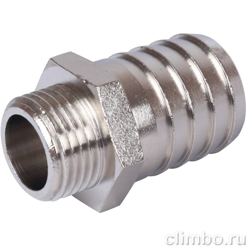 STOUT Штуцер НР никелированный 1/2 x25 — фото товара