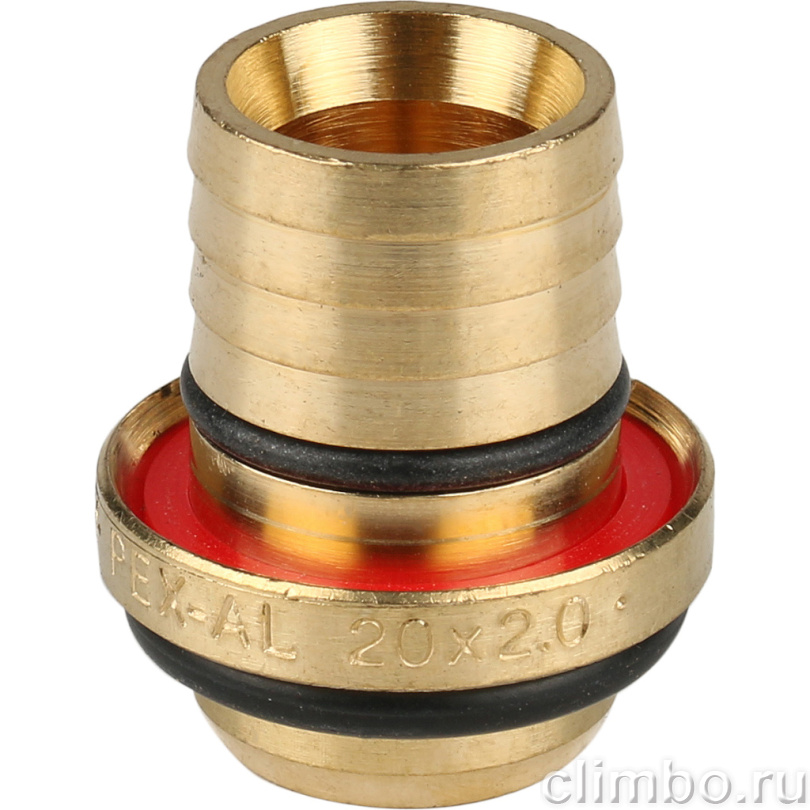 STOUT Угольник-переходник с внутренней резьбой 1/2"х20 для металлопластиковых труб винтовой (SFS-0007-001220) — фото товара