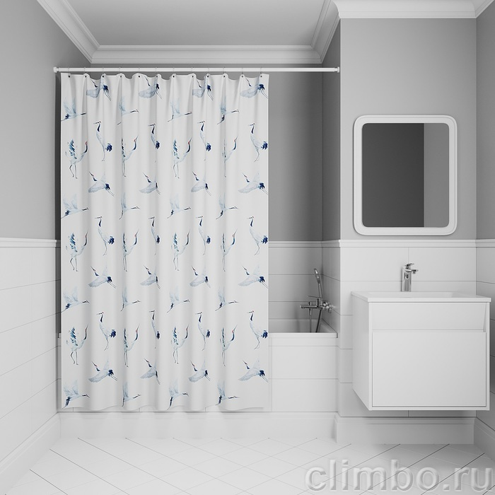 Штора для ванной, 200x180 см, Полиэстер, IDDIS, BP02P18i11 — фото товара