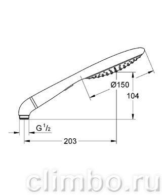 Ручной душ GROHE Rainshower Solo (2 режима), 27272LS0 — фото товара