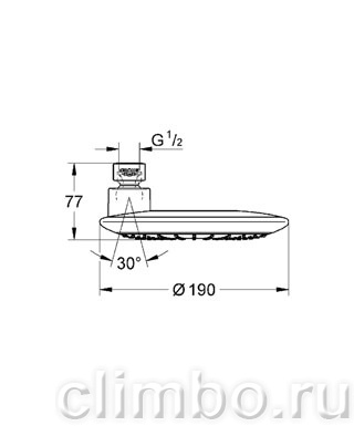 Верхний душ GROHE Rainshower Icon, 27437000 — фото товара