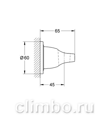 Настенный держатель для душа GROHE Ondus, 27188LS0 — фото товара
