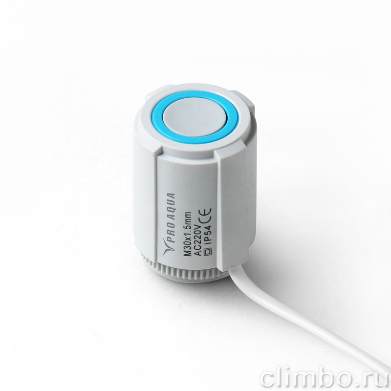 Сервопривод электротермический нормально закрытый 220v PRO AQUA — фото товара