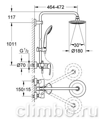 Душевая стойка Grohe Euphoria System, 27473000 — фото товара