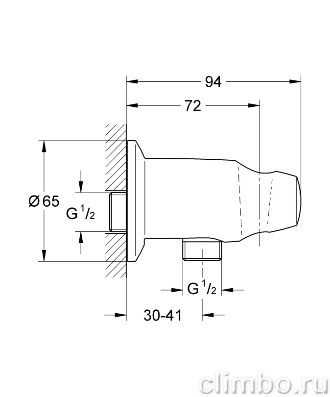 Подключение для душевого шланга GROHE Movario с держателем, 28406000 — фото товара