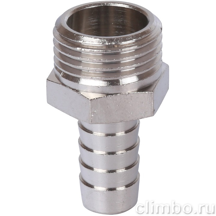STOUT Штуцер НР никелированный 1/2"x12 — фото товара