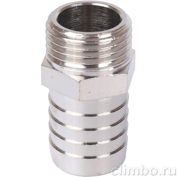STOUT Штуцер НР никелированный 1/2"x20 — фото товара