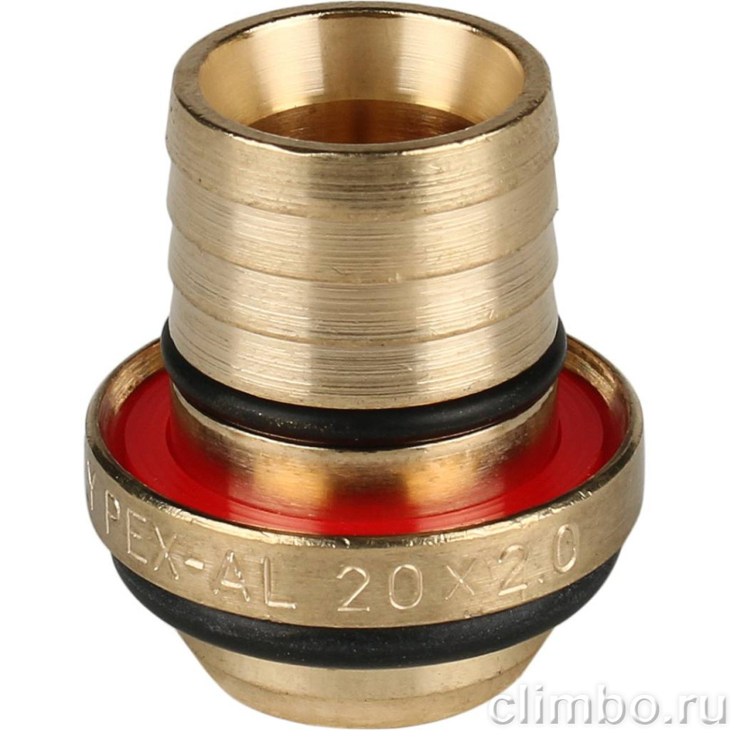 STOUT Угольник-переходник с наружной резьбой 3/4"х20 для металлопластиковых труб винтовой — фото товара