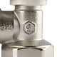 STOUT SVRs Клапан ручной терморегулирующий с неподъемным шпинделем, угловой 3/4" — фото товара