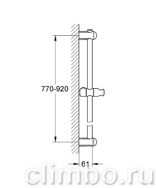Душевая штанга GROHE Euphoria Neutral 900 мм, 27500000 — фото товара