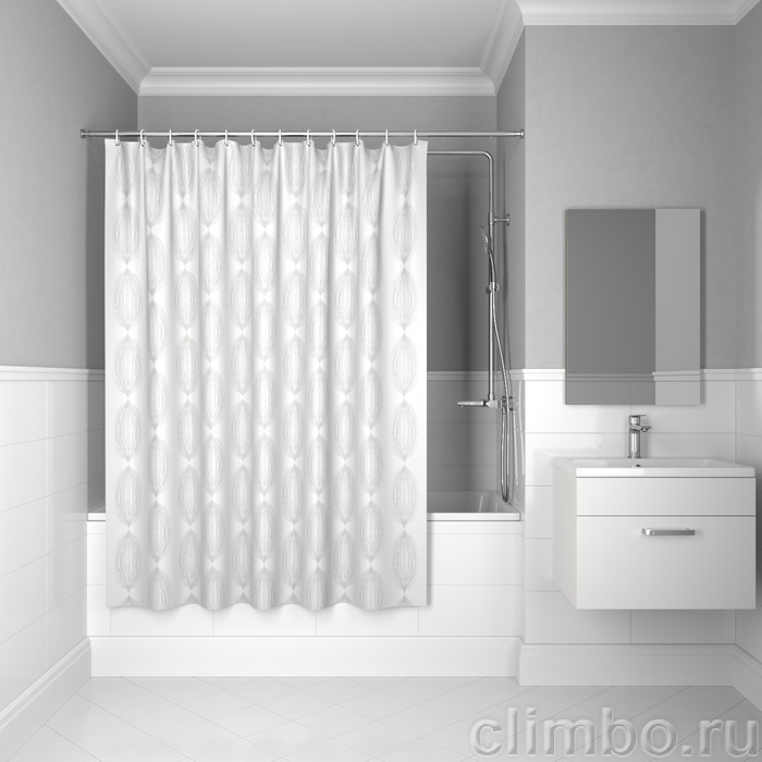 Штора для ванной, 200x180 см, Полиэстер, IDDIS, BD06P18i11 — фото товара