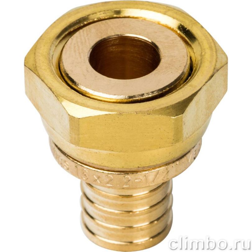 Переходник с накидной гайкой STOUT 16xG 1/2" — фото товара