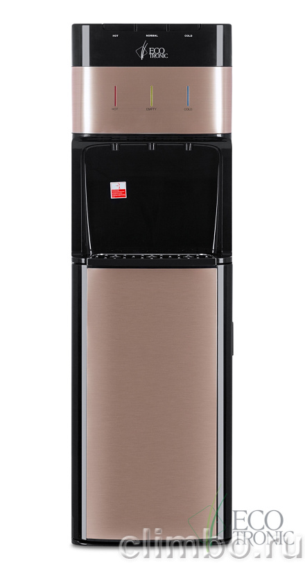 Кулер с нижней загрузкой бутыли Ecotronic M30-LXE black+gold — фото товара