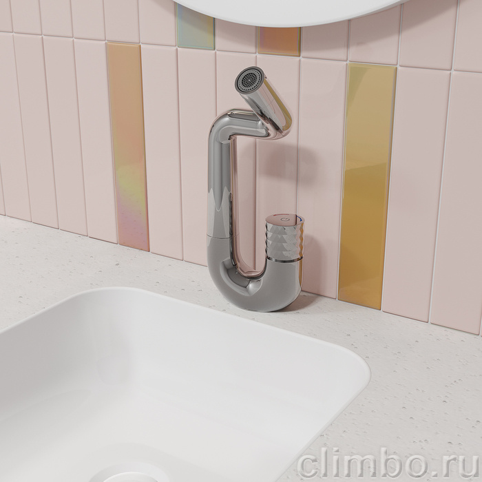 Смеситель для умывальника с управлением Push Control, Twist, IDDIS — фото товара