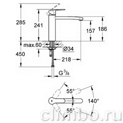 Смеситель для кухни GROHE Concetto со средним изливом, 31128DC1 — фото товара