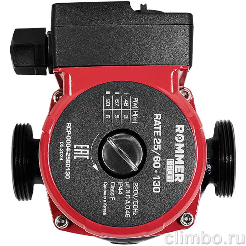 Циркуляционный насос ROMMER Profi 25/60-130 — фото, детали конструкции