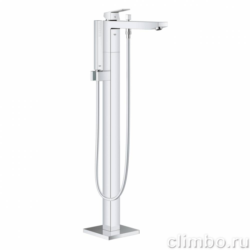 Смеситель для ванны GROHE Eurocube, свободностоящий, с ручным душем, хром (23672001) — фото товара