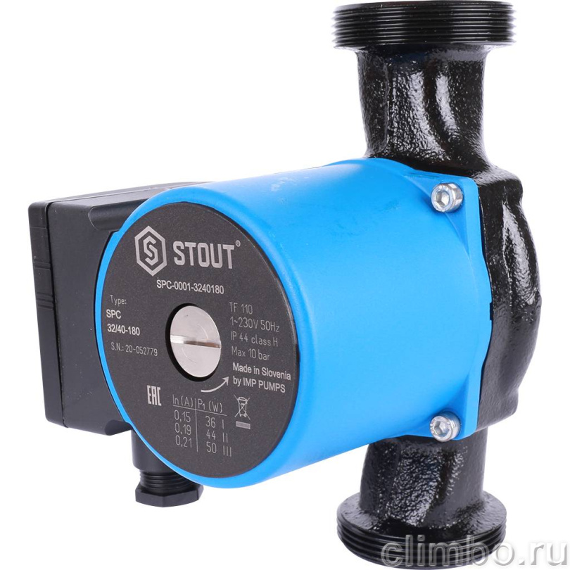 STOUT Насос циркуляционный 32/40-180 — фото товара