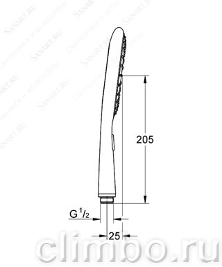 Ручной душ GROHE Rainshower Icon (2 режима), 27639000 — фото товара