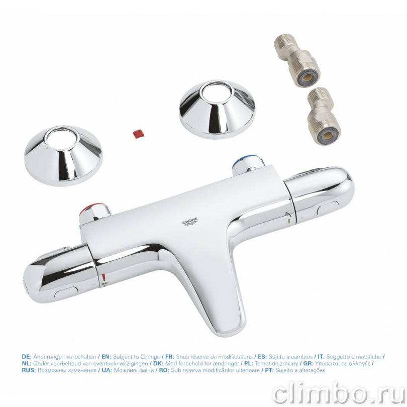 Термостатический смеситель для ванны GROHE Grohtherm 1000 New, хром (34155003) — фото товара