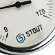 STOUT Термометр биметаллический с погружной гильзой. Корпус Dn 80 мм, гильза 50 мм 1/2", 0...120 С (SIM-0001-805015) — фото товара