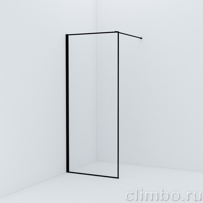 Душевая перегородка Walk In, черный 80x195, Slide, IDDIS, SLI8BS8i23 — фото товара