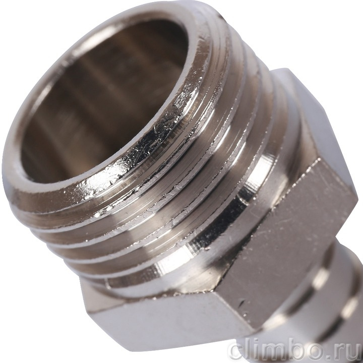 STOUT Штуцер НР никелированный 1/2"x12 — фото товара