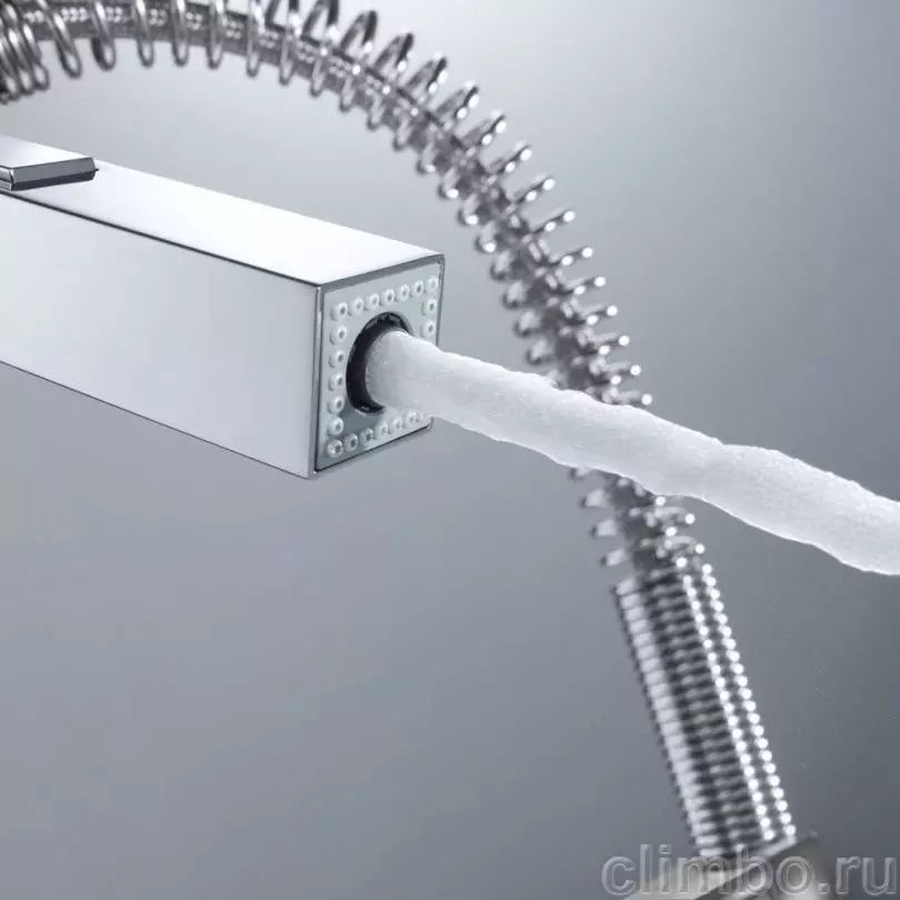 Смеситель grohe eurocube верхний душ ручной душ квадратная розетка излив хром 119696