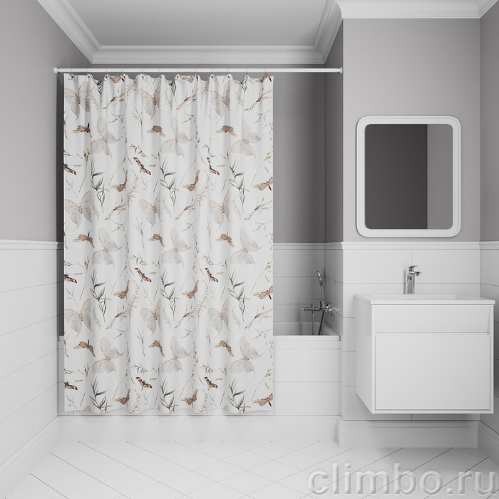 Штора для ванной, 200x180 см, Полиэстер, IDDIS, BP05P18i11 — фото товара