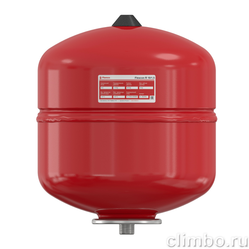 Flamco Расширительный бак для отопления Flexcon R 18л/1,5 - 6bar — фото товара