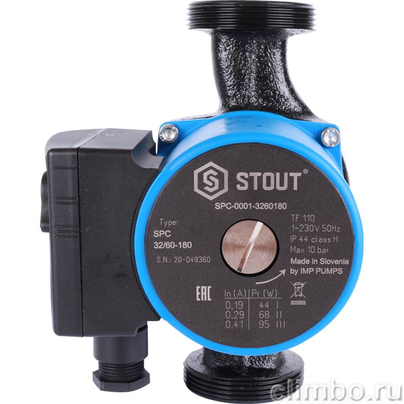 STOUT Насос циркуляционный 32/60-180 — фото товара
