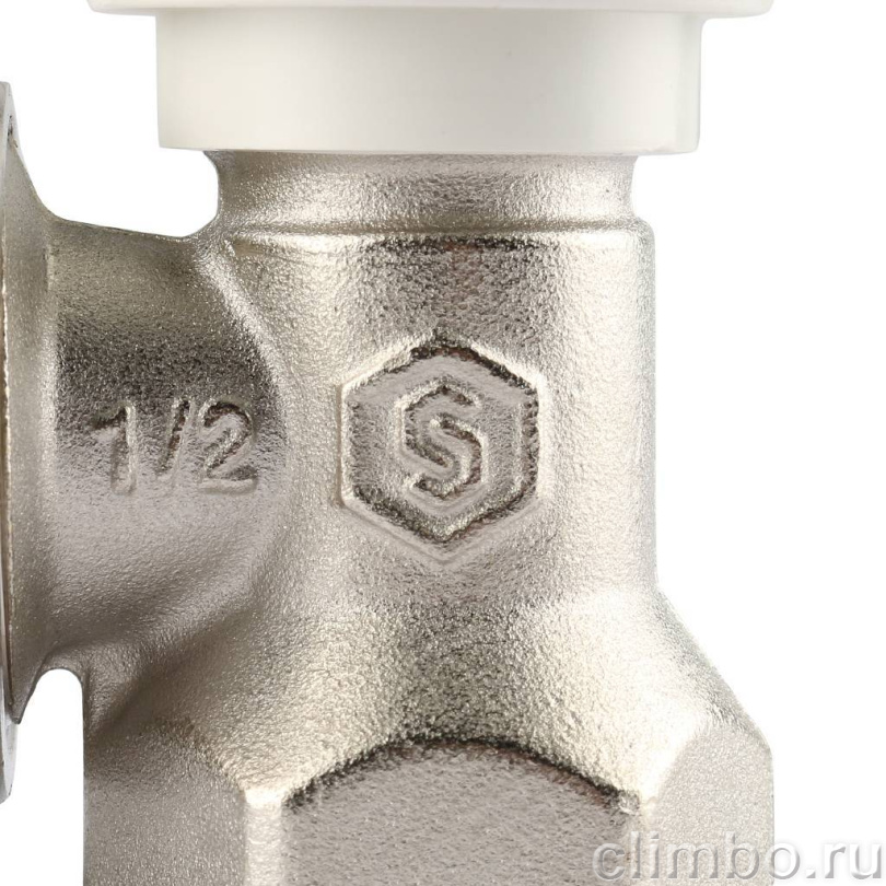 STOUT SVR Клапан ручной терморегулирующий, угловой 1/2" — фото товара