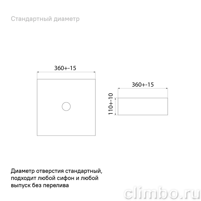 Чёрный матовый умывальник накладной, Slide, IDDIS, SLIBM01i27 — фото товара
