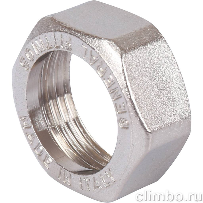 STOUT Угловая американка ВН, уплотнение o-ring кольцо, никель. 1/2 — фото товара