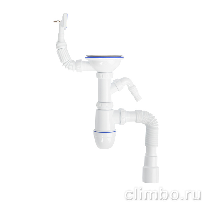 Мойка с сифоном нерж. сталь, шелк, 650*460, Suno S, IDDIS — фото товара