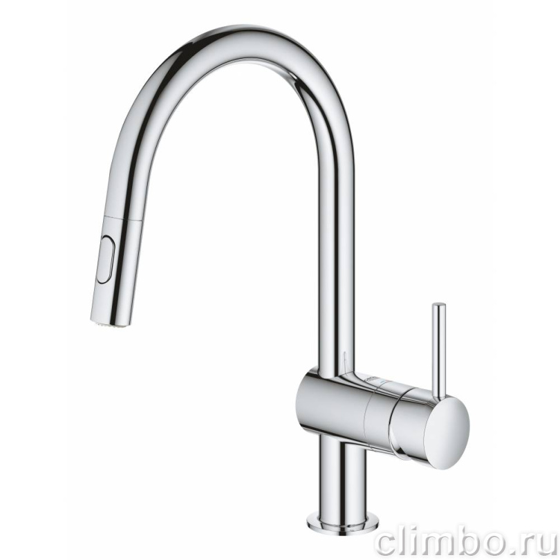 Смеситель для кухни GROHE Minta с выдвижным изливом, хром (32321002) — фото товара