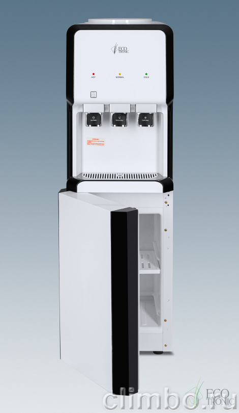 Кулер Ecotronic V33-LCE white-black со шкафчиком — фото товара