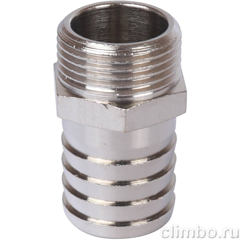 STOUT Штуцер НР никелированный 3/4"x25 — фото товара