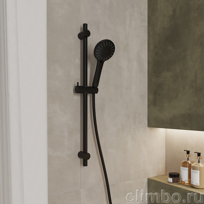 Лейка для душа, черная матовая, 5F, Ideal Spa, Milardo — фото товара