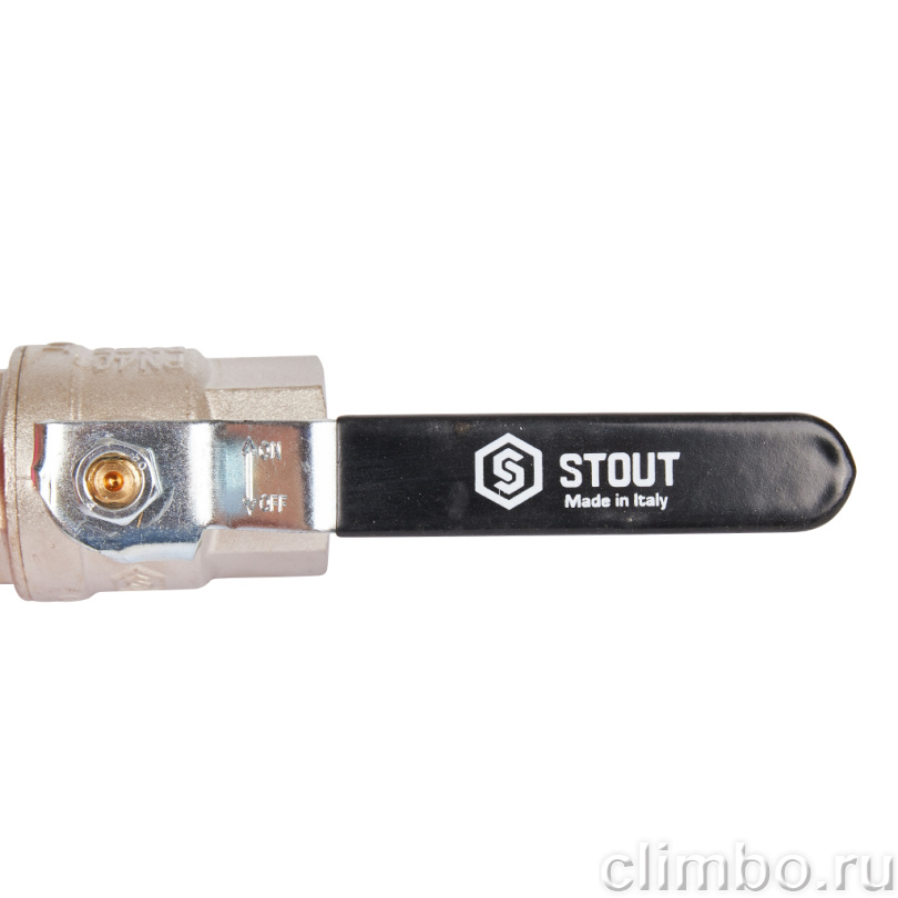 STOUT Кран шаровой полнопроходной, ВР/ВР, ручка рычаг 1 — фото товара