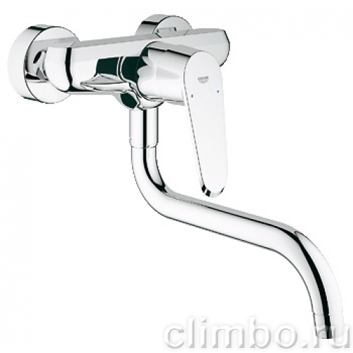 Смеситель для кухни GROHE Eurodisc Cosmopolitan, настенный с низким изливом, 33772002 — фото товара