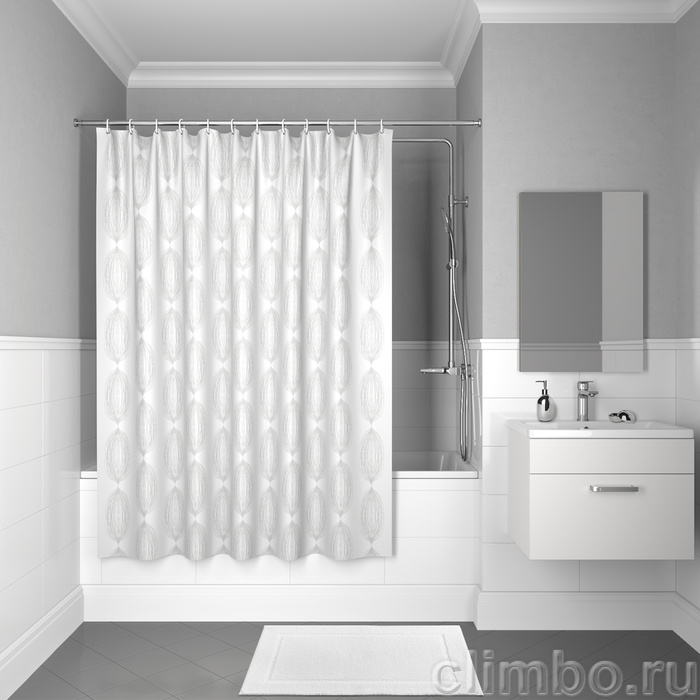 Штора для ванной комнаты, 200*180см, полиэстер, D15P218i11, IDDIS — фото товара