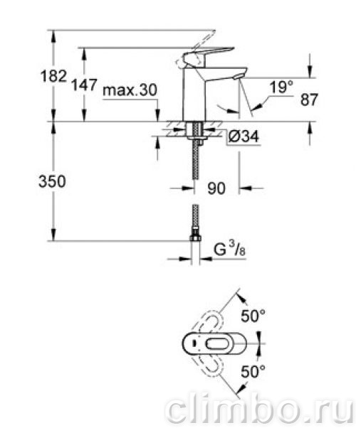 Смеситель для раковины GROHE BauLoop, 23337000 — фото товара