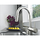 Смеситель для кухни GROHE Minta с выдвижным изливом, суперсталь (32321DC2) — фото товара